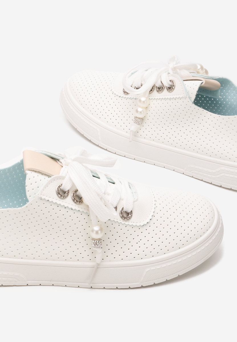 Beżowe sneakersy damskie Candysa V6