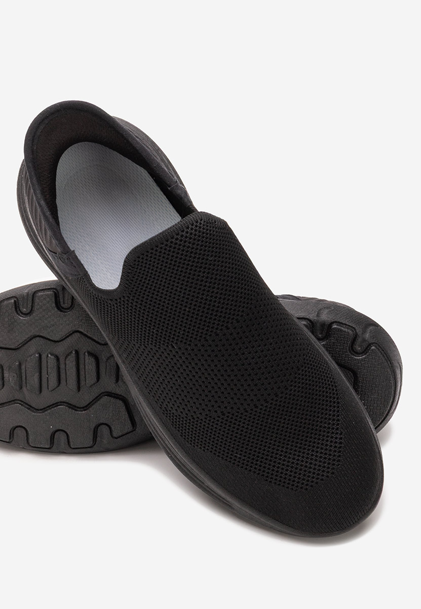 Czarne półbuty męskie Thano