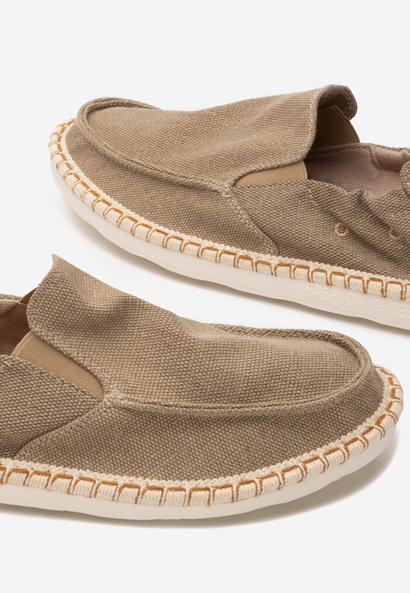 Khaki czółenka Casual Santana