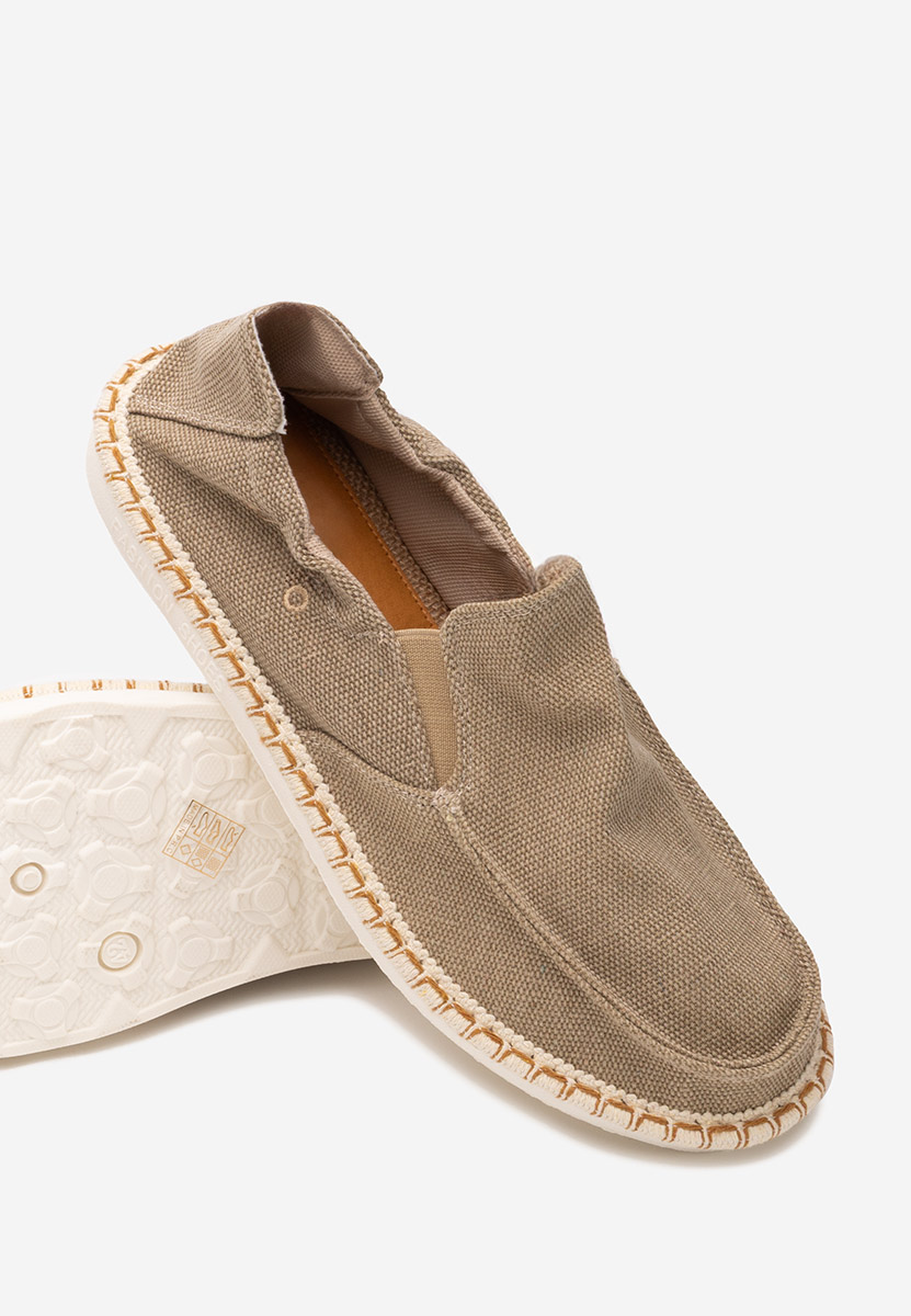 Khaki czółenka Casual Santana