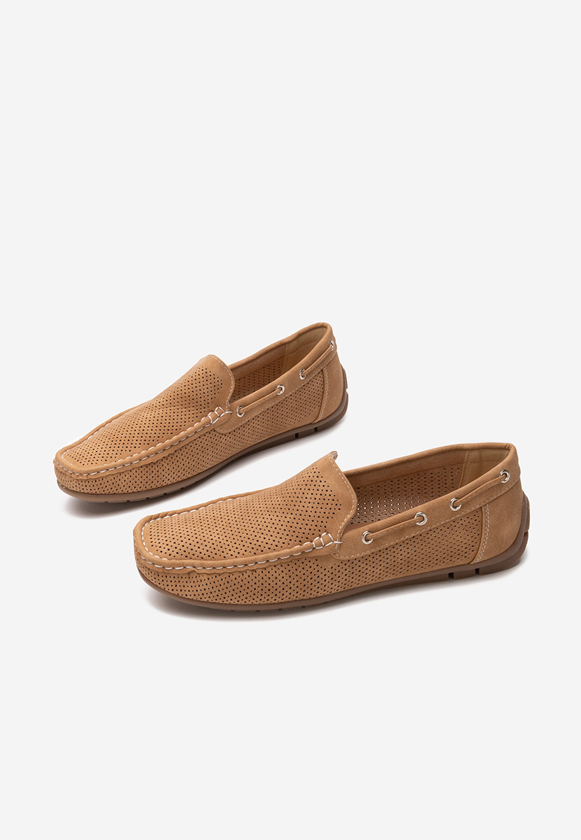 Khaki mokasyny męskie Jarol