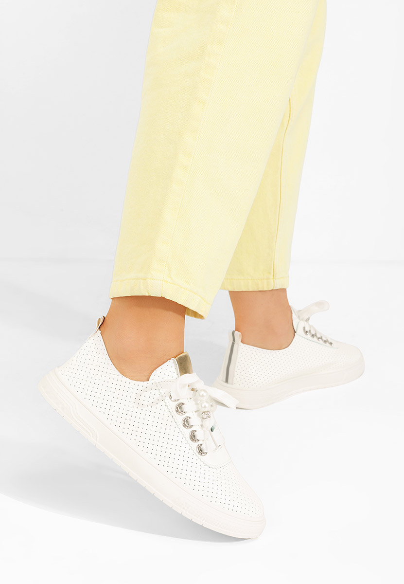Białe sneakersy damskie Candysa V5