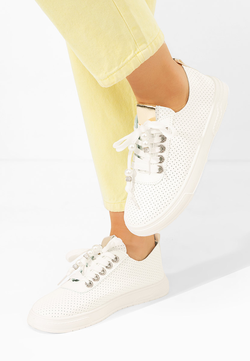 Białe sneakersy damskie Candysa V5