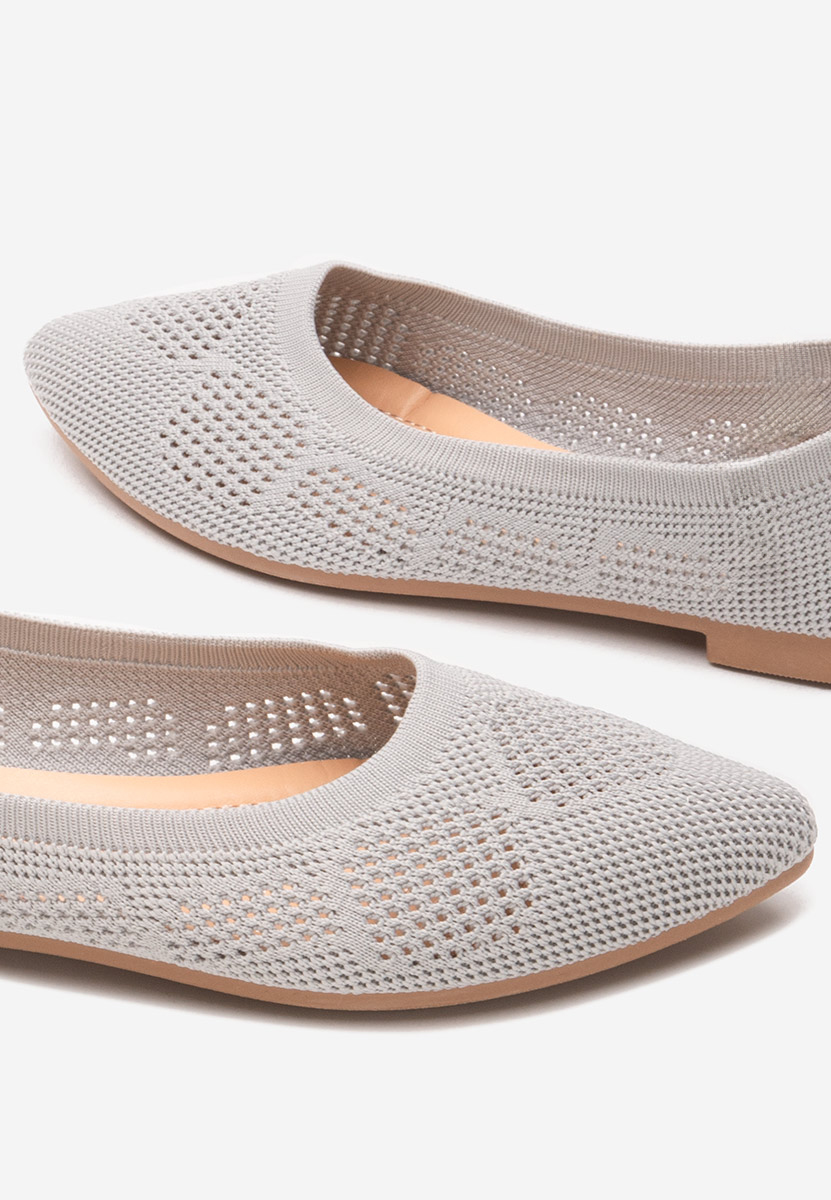 Szare baleriny damskie Letysia