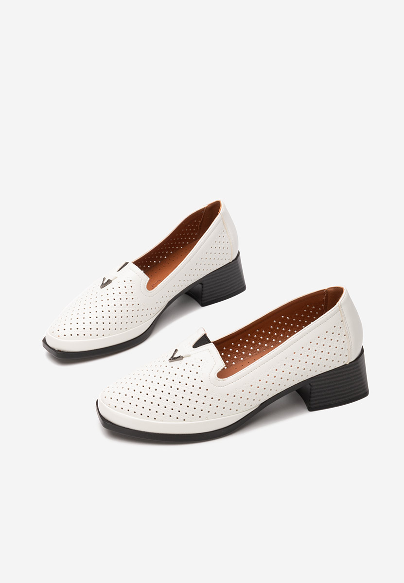 Białe półbuty damskie Tressa