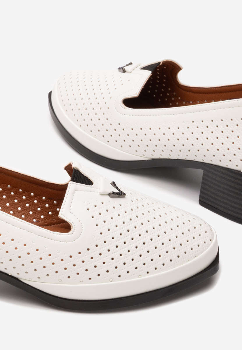 Białe półbuty damskie Tressa