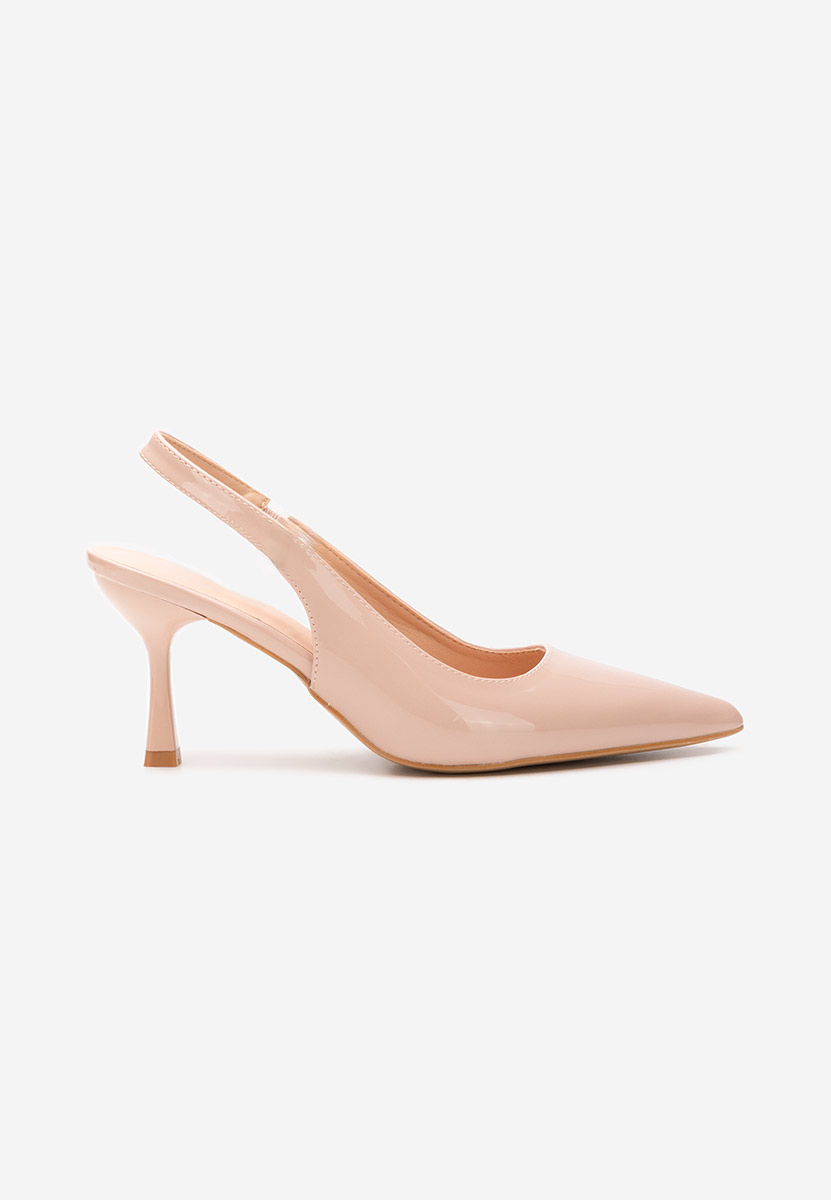 Beżowe czółenka bez pięt Laurina