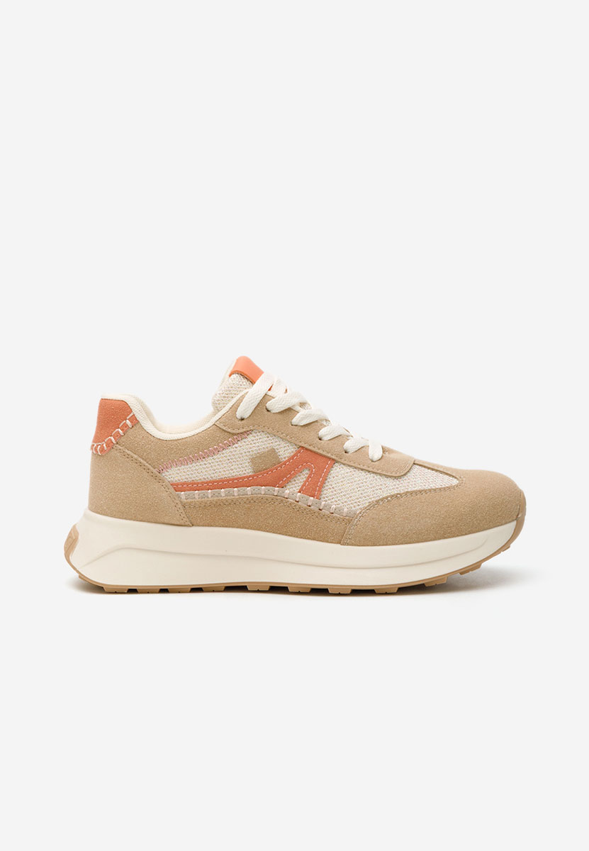 Beżowe sneakersy damskie Esira
