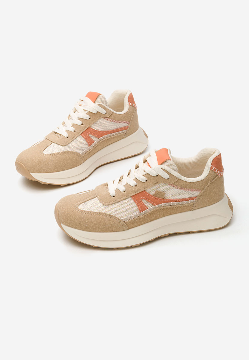 Beżowe sneakersy damskie Esira