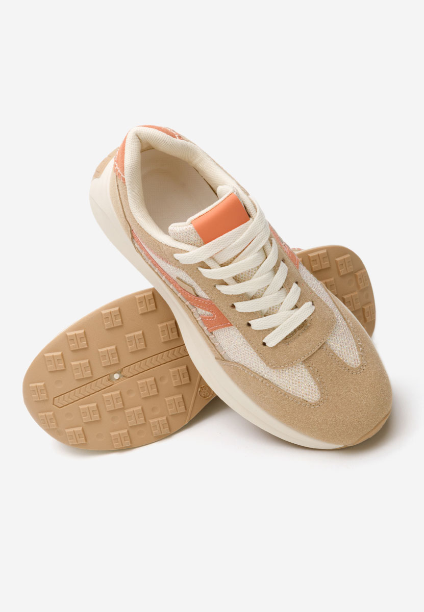 Beżowe sneakersy damskie Esira