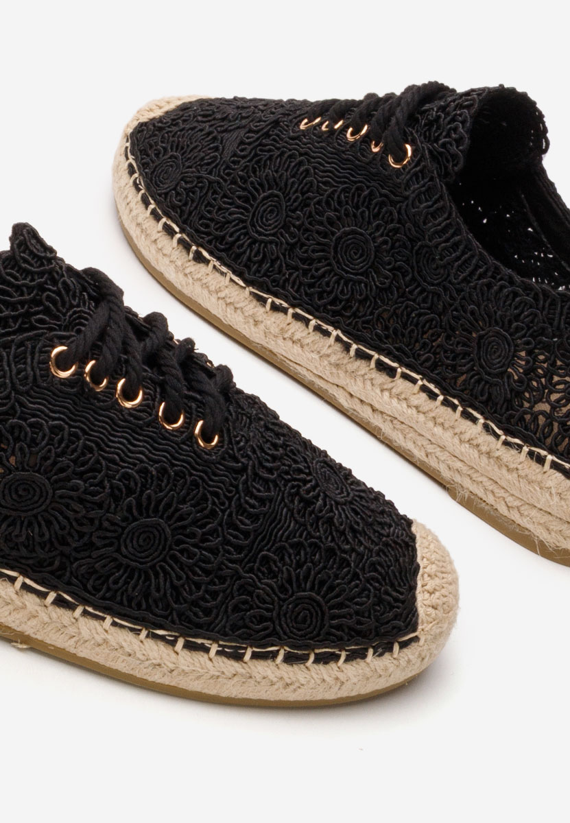 Czarne espadryle damskie Klarysa