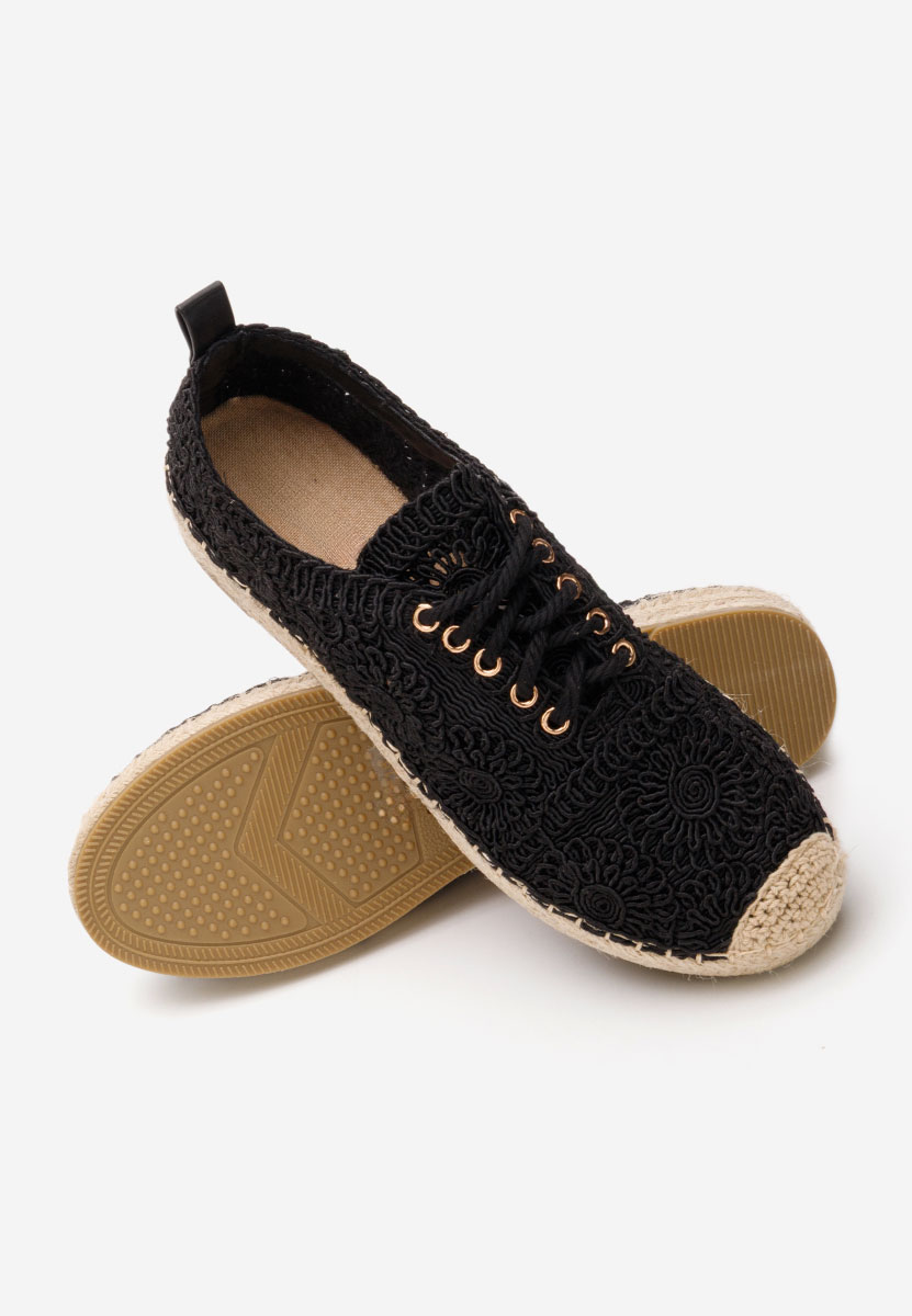 Czarne espadryle damskie Klarysa