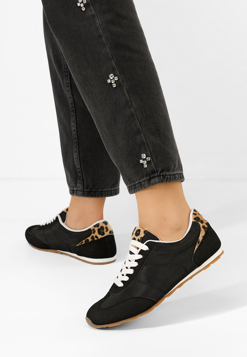 Czarne sneakersy damskie Dorila