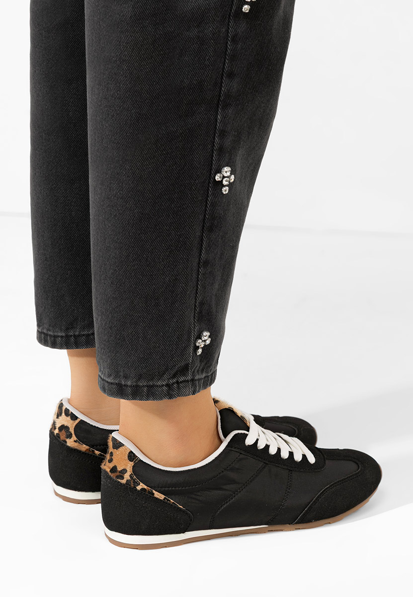Czarne sneakersy damskie Dorila