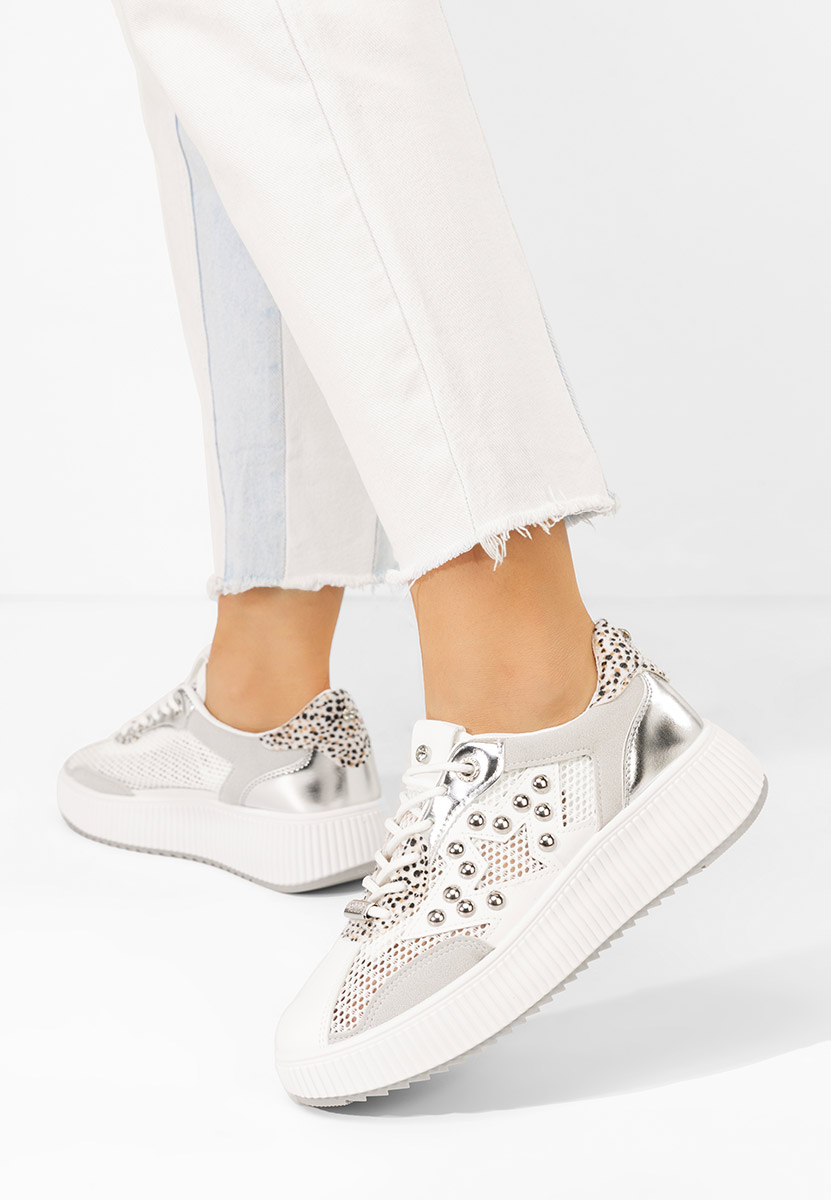 Szare sneakersy damskie Jeanetta
