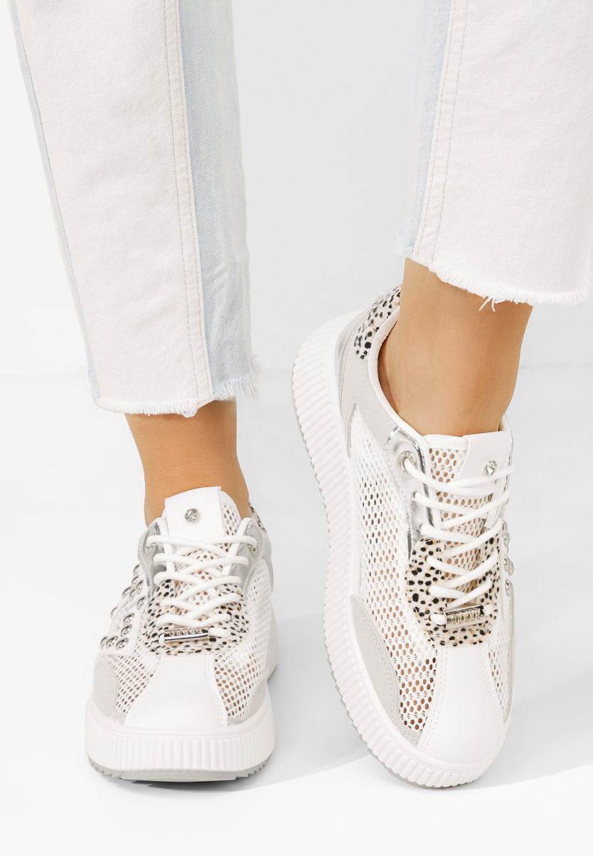 Szare sneakersy damskie Jeanetta