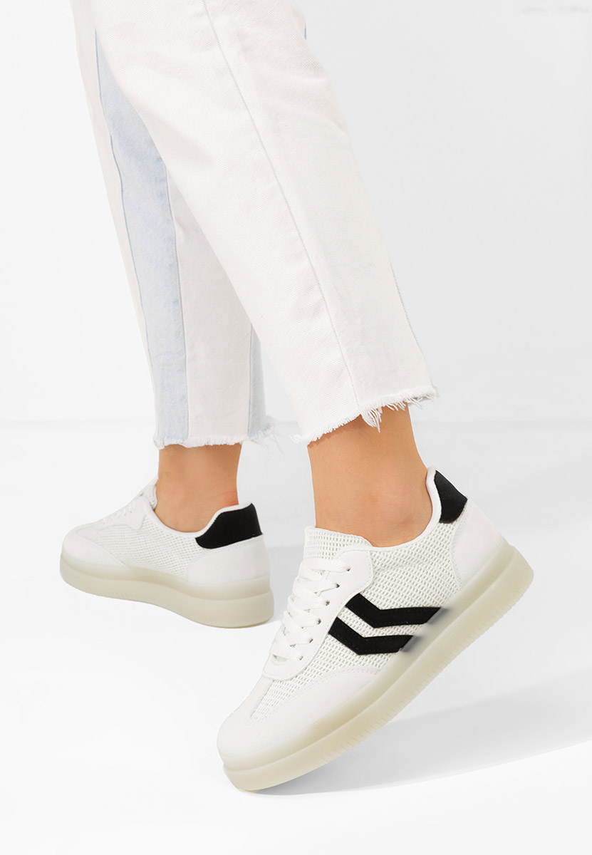 Białe sneakersy damskie Amylana