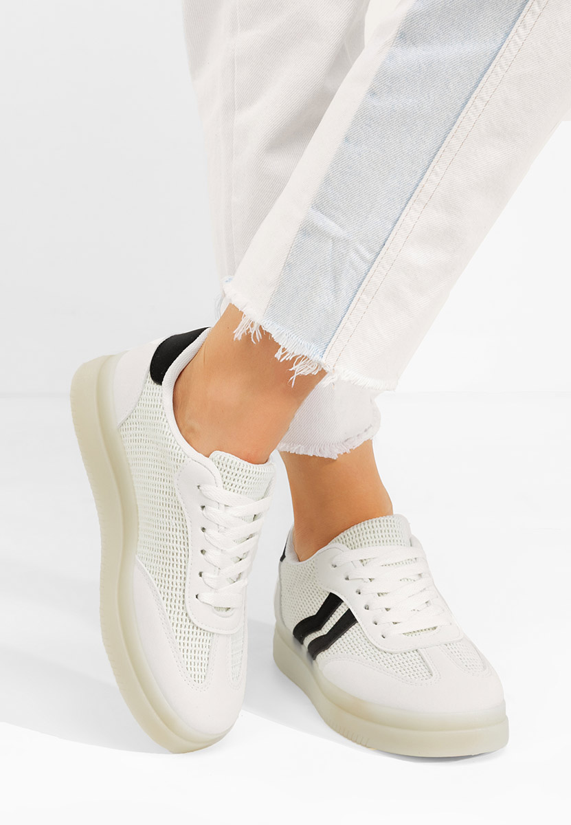 Białe sneakersy damskie Amylana