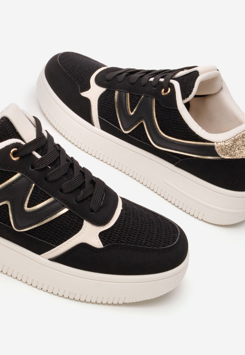 Czarne sneakersy damskie Avrila