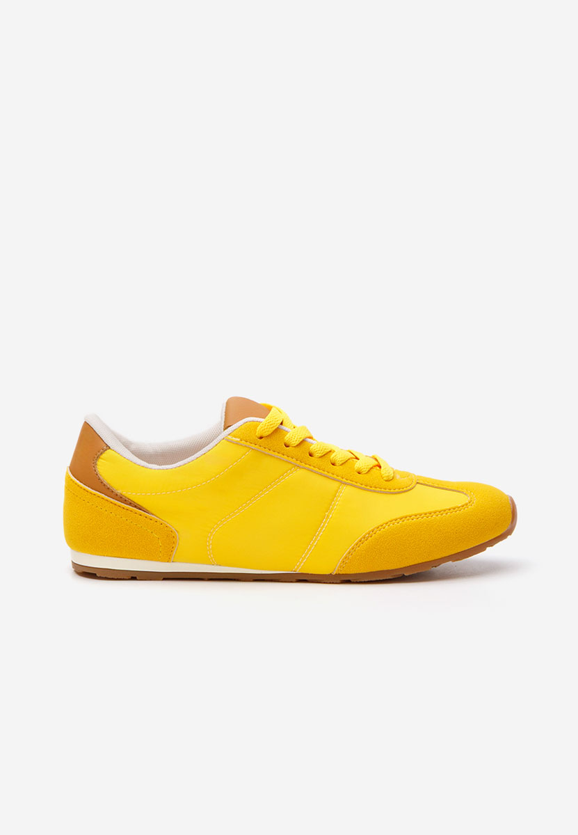 Żółte sneakersy damskie Dorila