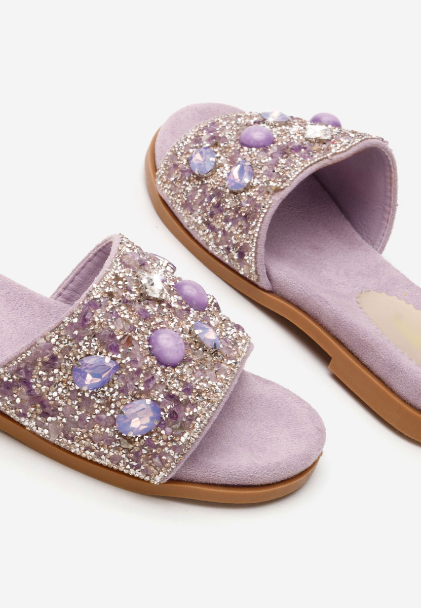 Fioletowe klapki damskie Moana V2