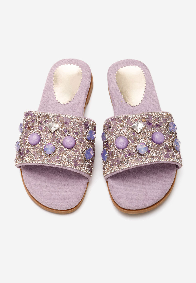 Fioletowe klapki damskie Moana V2