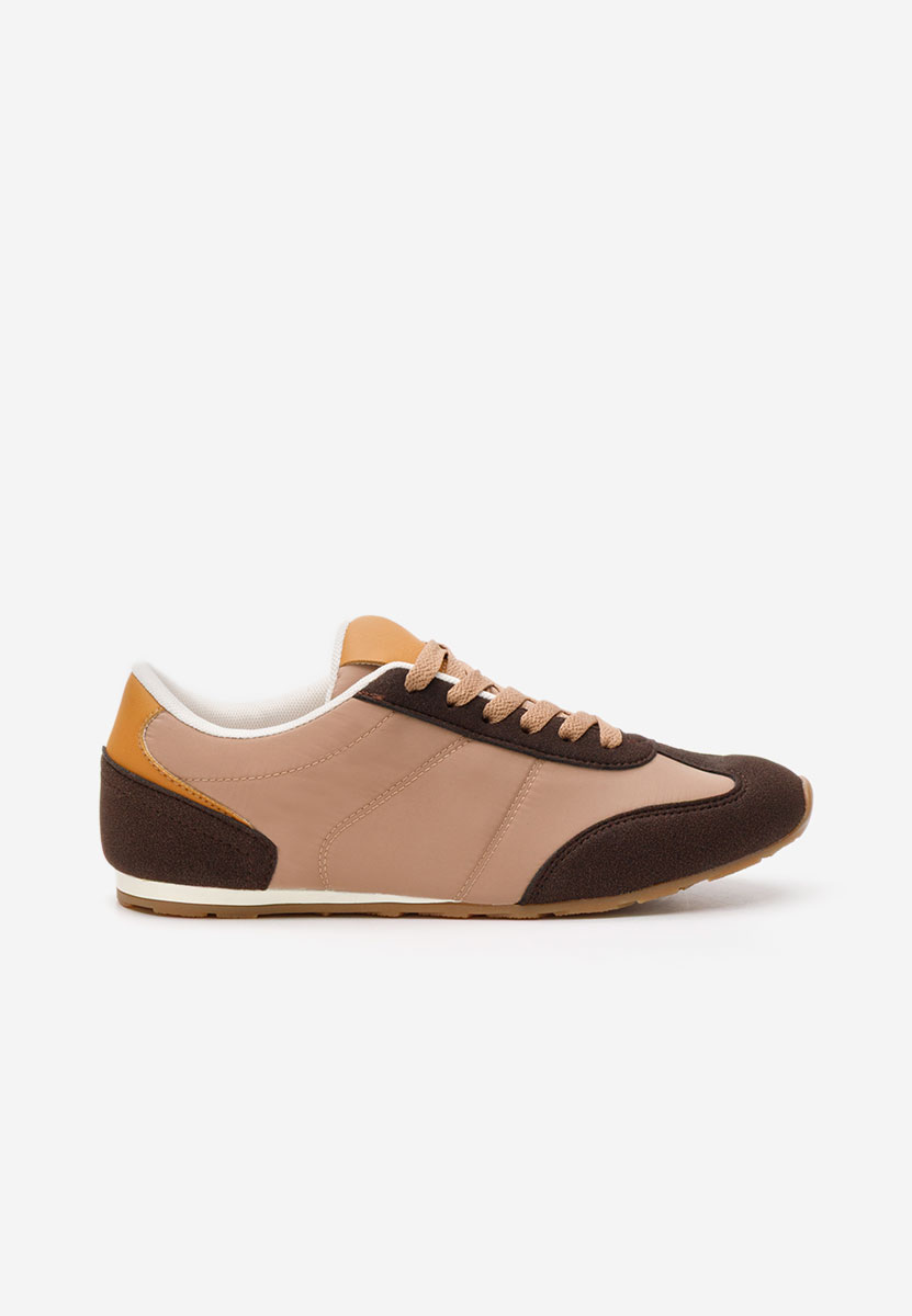 Brązowe sneakersy damskie Dorila