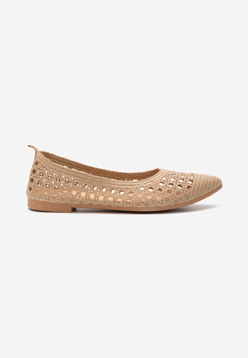 Khaki baleriny damskie Marybel