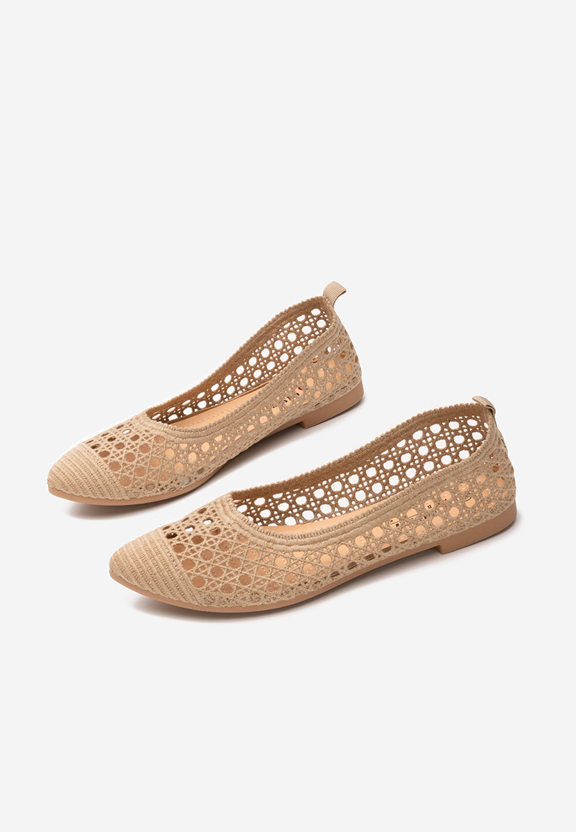 Khaki baleriny damskie Marybel
