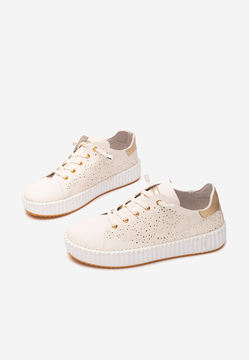 Beżowe sneakersy damskie Niabi