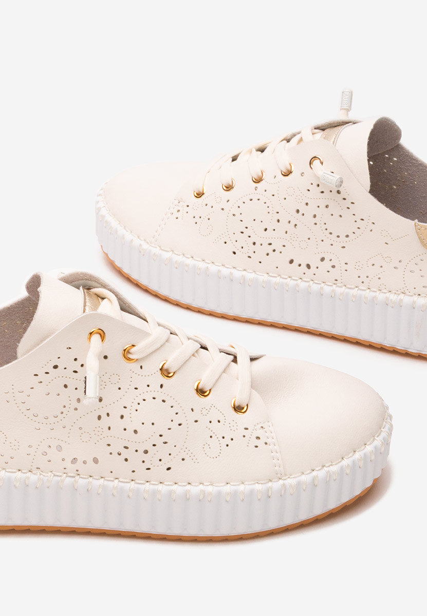 Beżowe sneakersy damskie Niabi