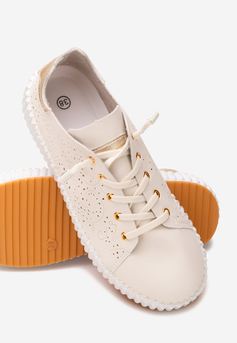 Beżowe sneakersy damskie Niabi