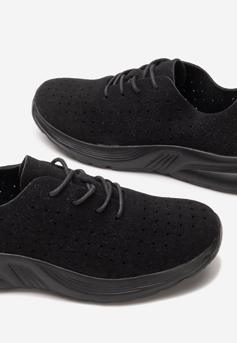 Czarne sneakersy damskie Clarence
