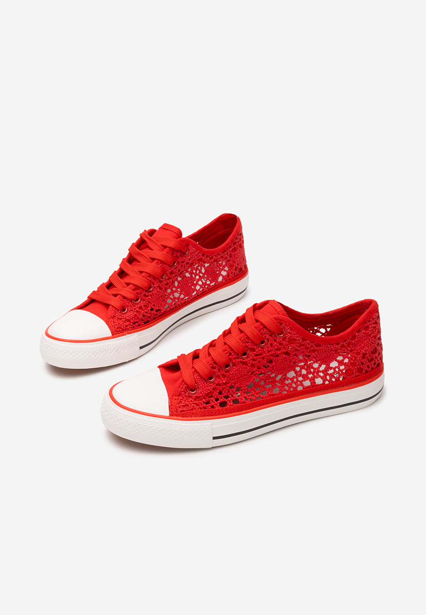 Czerwone trampki damskie Genevive