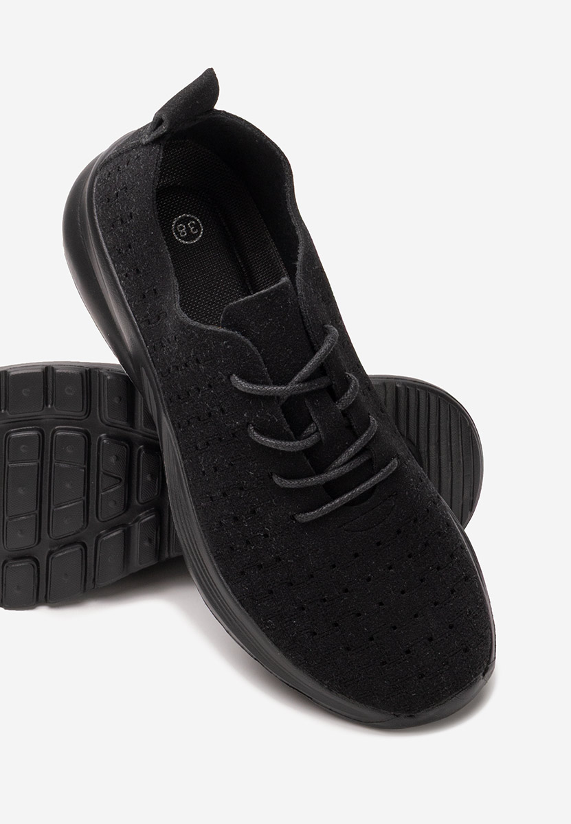 Czarne sneakersy damskie Clarence