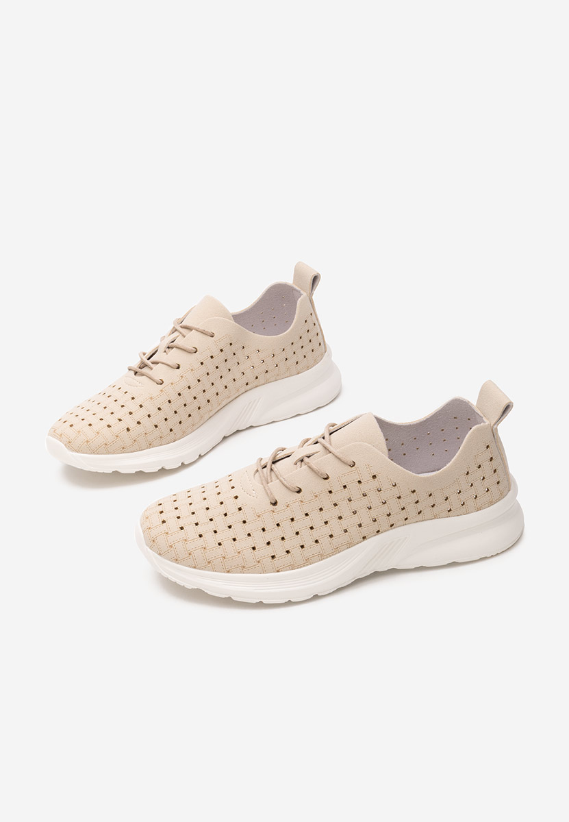 Beżowe sneakersy damskie Clarence