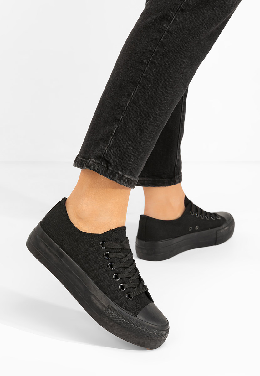 Czarne trampki damskie Vanessa V10 Czarne trampki damskie Vanessa V10