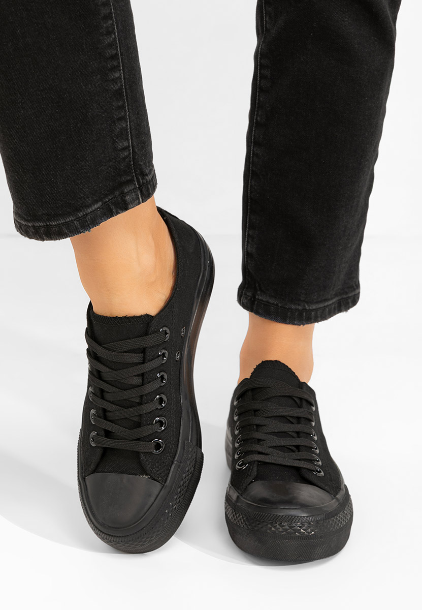 Czarne trampki damskie Vanessa V10 Czarne trampki damskie Vanessa V10