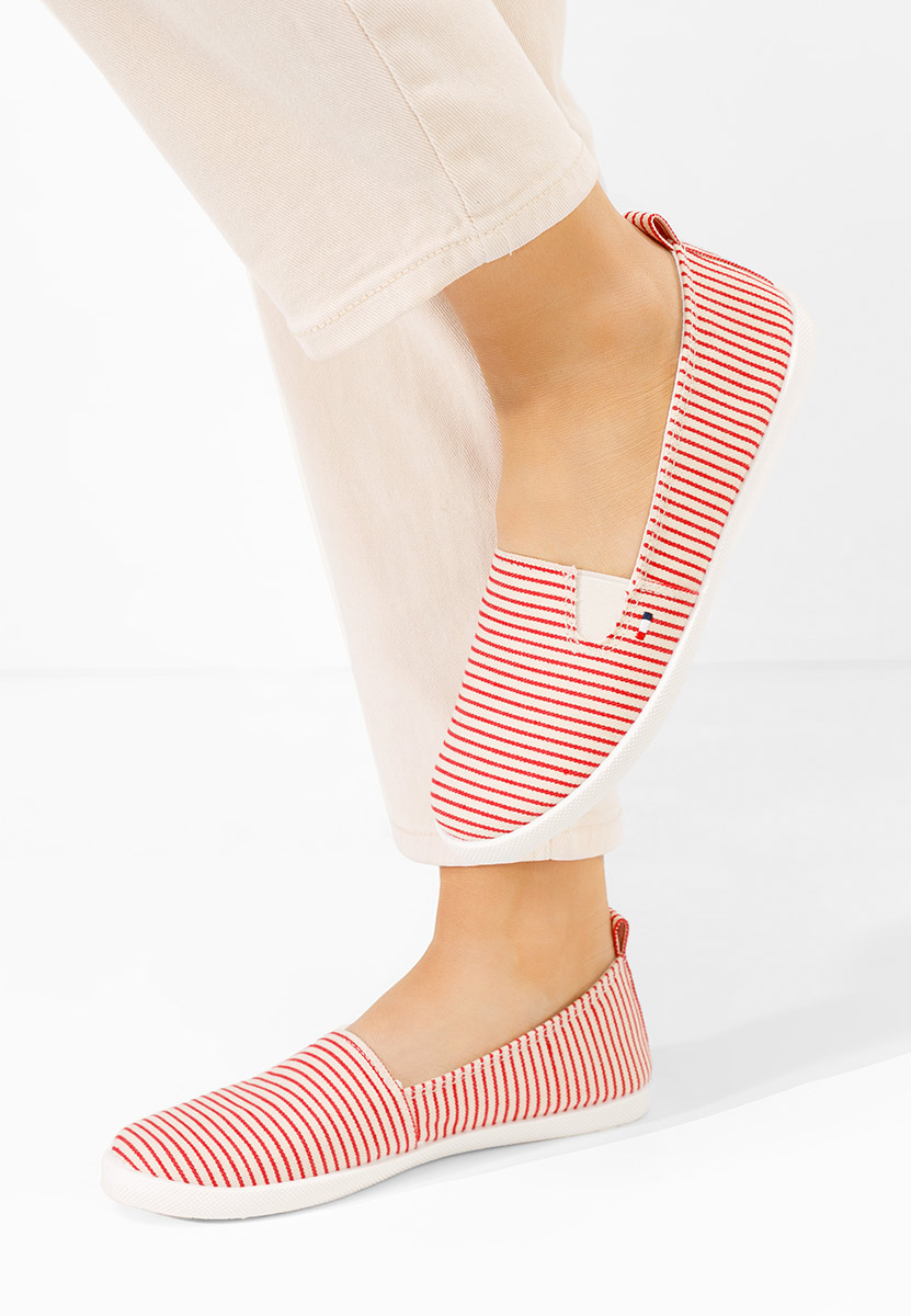 Czerwone espadryle damskie Brandusa