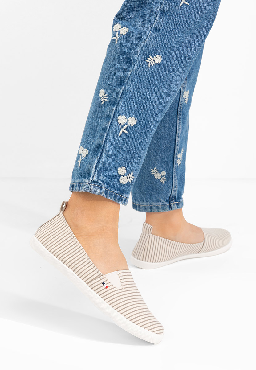Szare espadryle damskie Brandusa