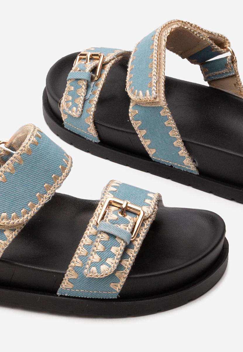 Granatowe klapki płaskie Mathilde Granatowe klapki płaskie Mathilde