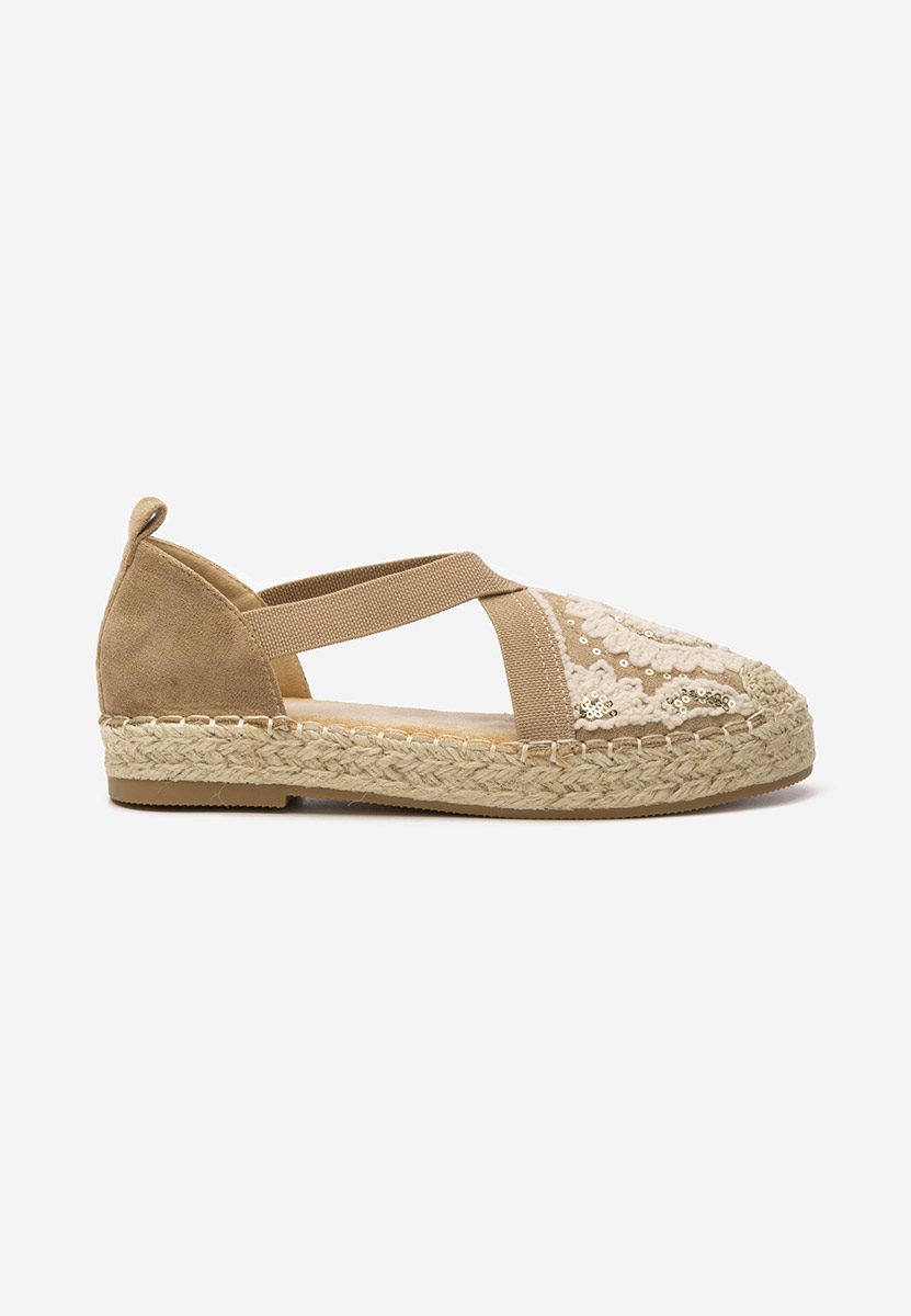 Khaki espadryle damskie Sebryna