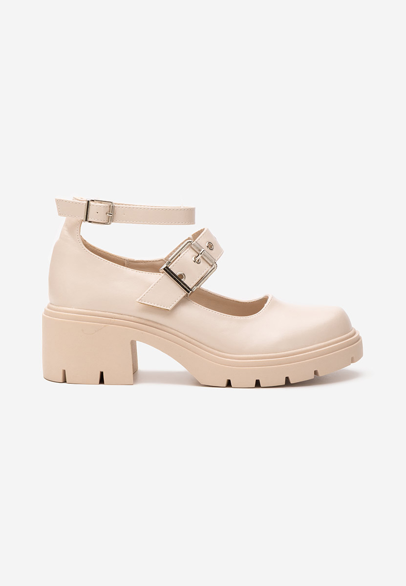 Fioletowe czółenka na słupku Khah bej