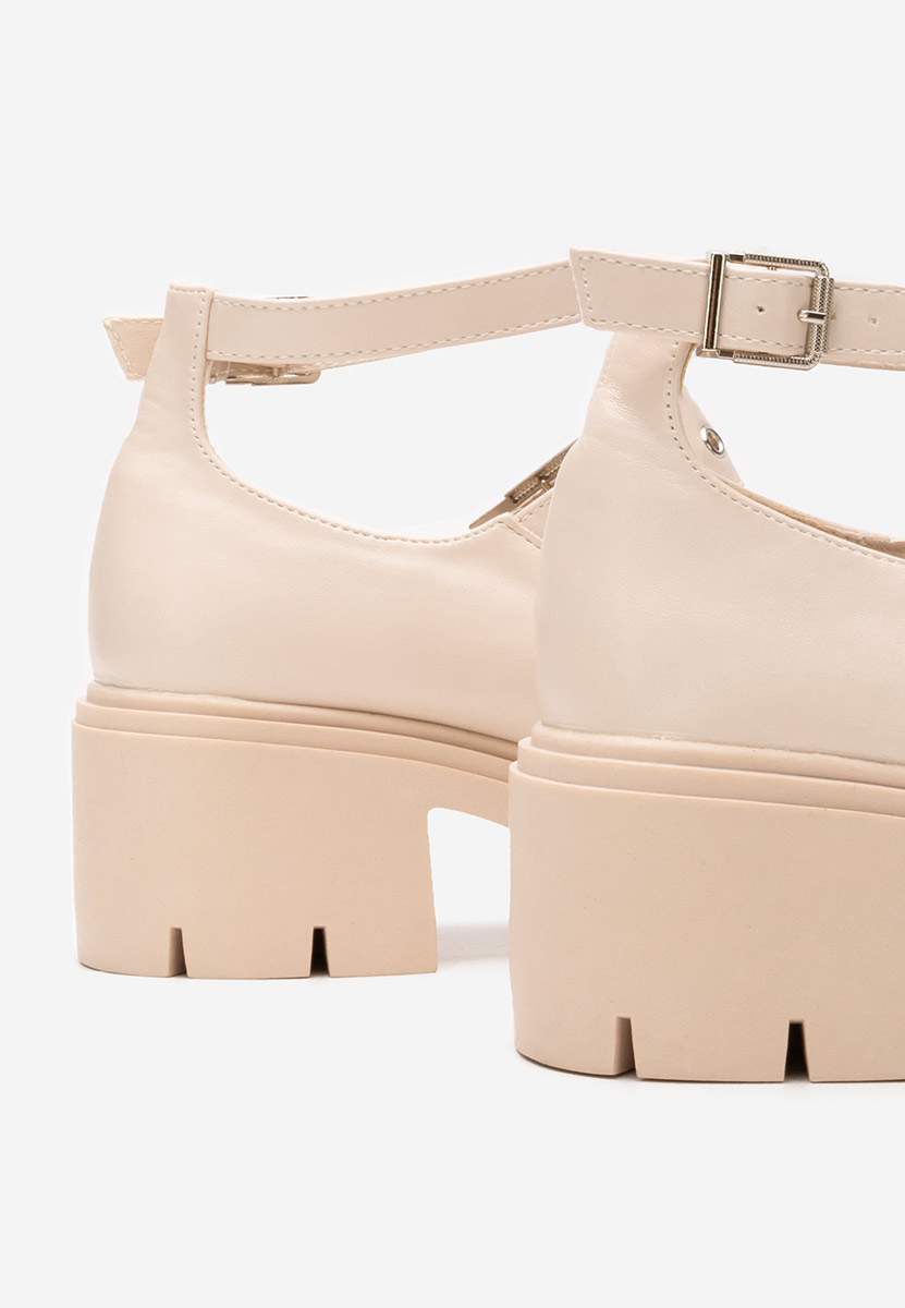 Fioletowe czółenka na słupku Khah bej