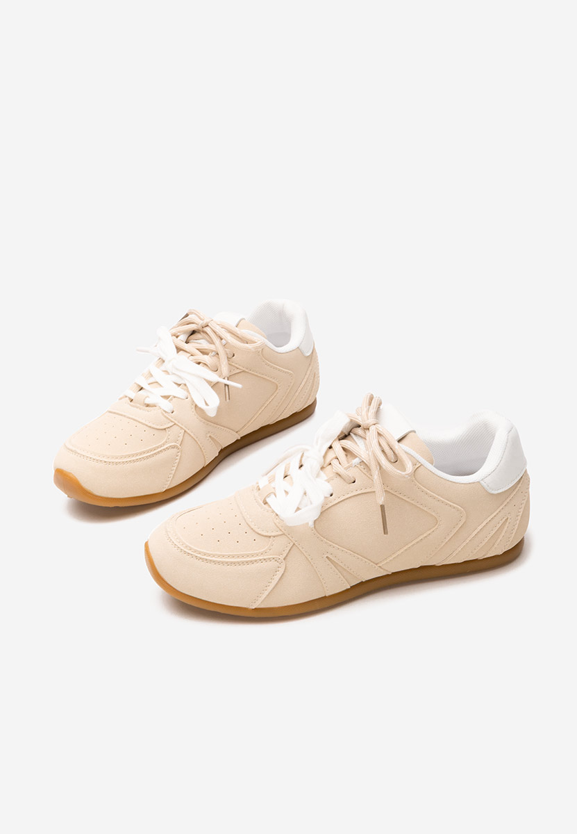 Beżowe sneakersy damskie Victorya