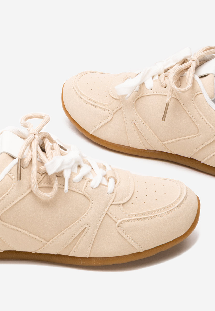 Beżowe sneakersy damskie Victorya
