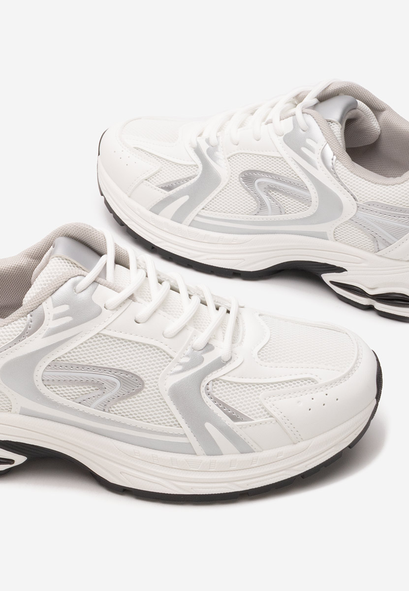 Srebrne sneakersy damskie Avrila