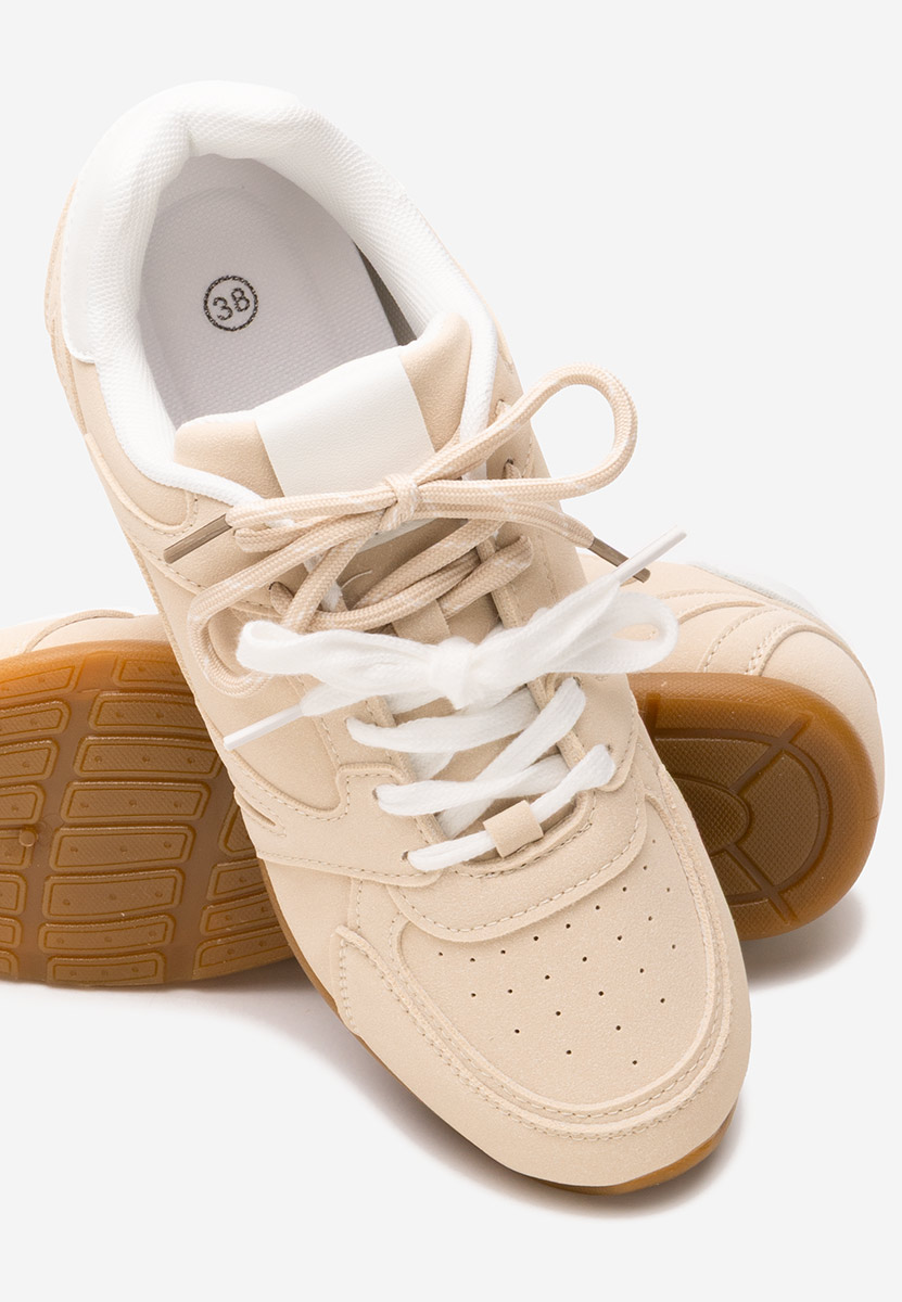 Beżowe sneakersy damskie Victorya
