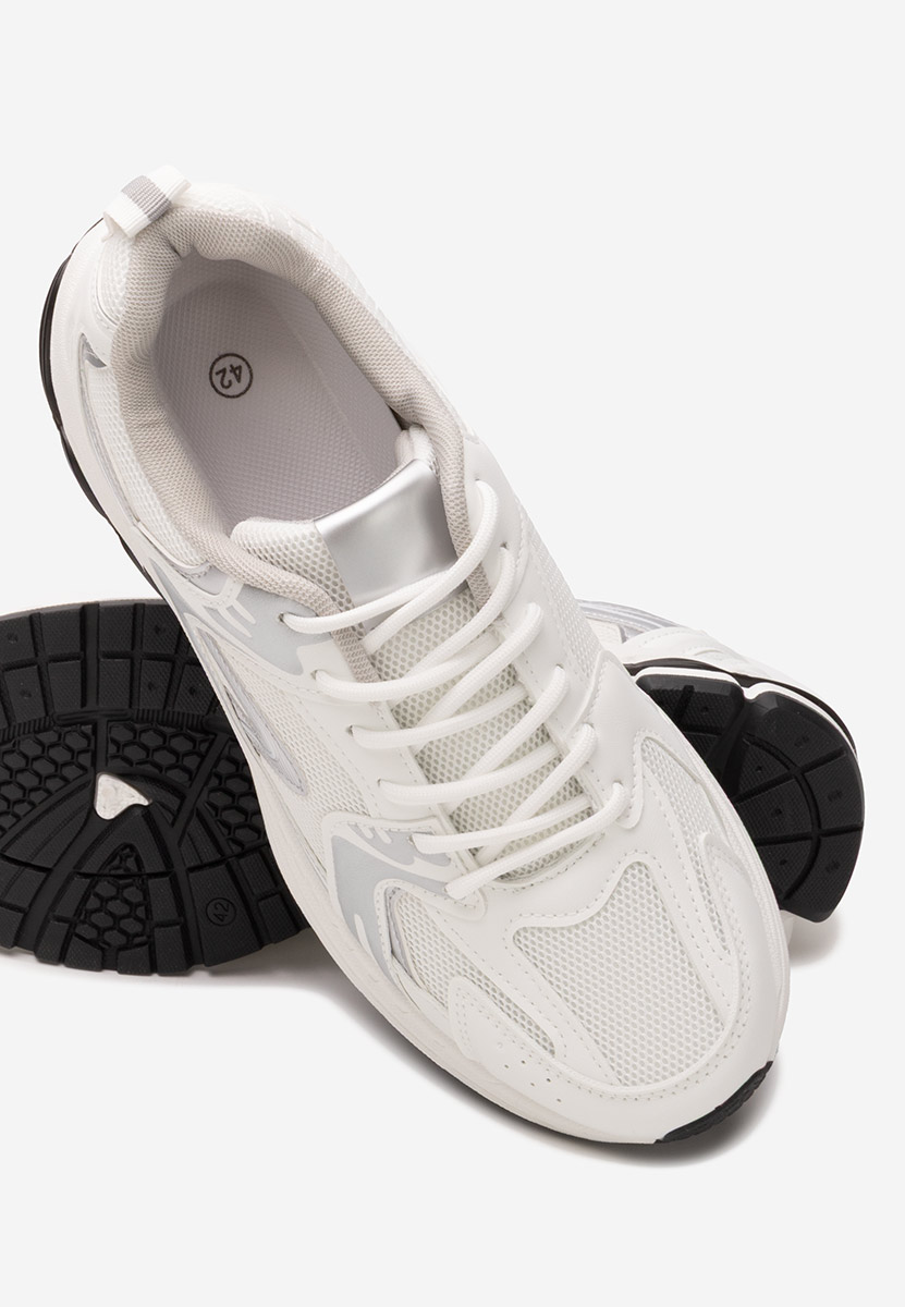 Srebrne sneakersy damskie Avrila