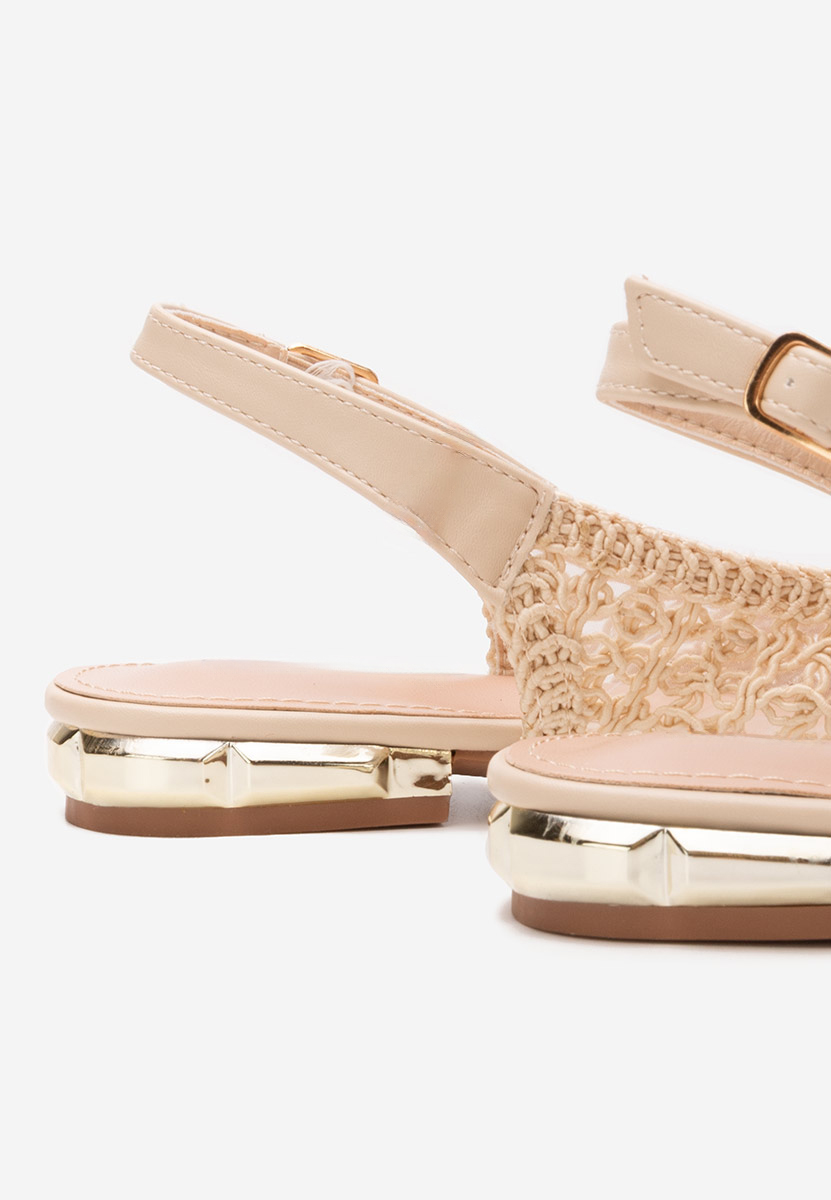 Beżowe baleriny damskie Kapia